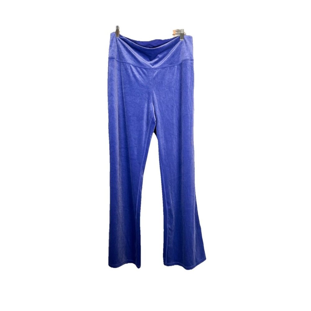 Athleta Pants Women’s Purple Elation Velvet‎ Flare Size XL ($109) Athleisure Y2K
